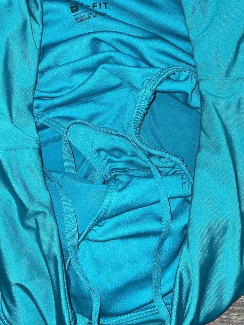 Women's NIKE Dri-Fit Shorts Size Medium Teal ~ Lined  ~ 3.5